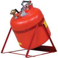Laboratory Safety Can with Faucet, Type I, Steel, 5 US gal., Red, FM Approved Cam Industrial
