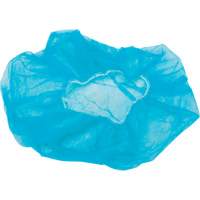 Non-Woven Bouffant Caps, Polypropylene, 21"/Large, Blue Cam Industrial
