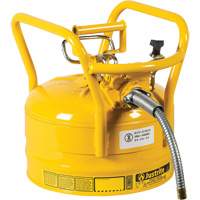 D.O.T. AccuFlow Safety Cans, Type II, Steel, 2.5 US gal., Yellow, FM Approved Cam Industrial