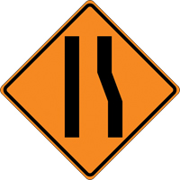 Panneau de construction enroulable - Tilt-Adjust prenez la voie de gauche, 36" x 36", Vinyle, Pictogramme Cam Industrial