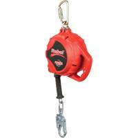 Cordage de s&eacute;curit&eacute; autor&eacute;tractable Rebel, 33', Acier galvanis&eacute;, Pivotant Cam Industrial