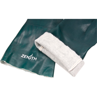 Gants verts &agrave; double enduit, 14" lo, PVC, Doublure en Jersey de coton, 70 mils Cam Industrial