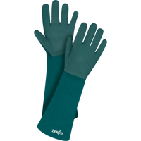 Gants verts &agrave; double enduit, 18" lo, PVC, Doublure en Jersey de coton, 70 mils Cam Industrial