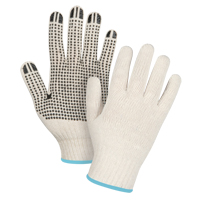 Gants l&eacute;gers tricot&eacute;s &agrave; pois, Poly/coton, Un c&ocirc;t&eacute;, Calibre 7, T-Grand Cam Industrial