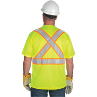 T-shirt conforme &agrave; la CSA, Polyester, Grand, Jaune lime haute visibilit&eacute; Cam Industrial