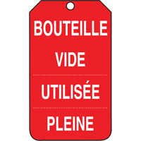 &eacute;tiquettes de s&eacute;curit&eacute; d'inspection et de contr&ocirc;le de l'&eacute;tat de l'&eacute;quipement, Papier cartonn&eacute;, 3-3/8" la x 5-7/8" h, Français Cam Industrial