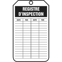 Étiquettes d'inspection