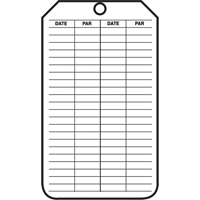 &eacute;tiquettes de s&eacute;curit&eacute; d'inspection et de contr&ocirc;le de l'&eacute;tat de l'&eacute;quipement, Papier cartonn&eacute;, 3-1/8" la x 5-7/8" h, Français Cam Industrial