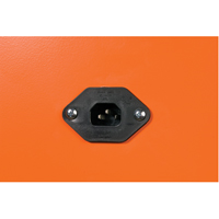 Emergency Preparedness Storage Cabinets, Steel, 4 Shelves, 65" H x 43" W x 18" D, Orange Cam Industrial