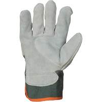 Endura&reg; Fitter Gloves, Large, Split Leather Palm, Cotton Inner Lining Cam Industrial
