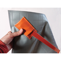 Arrow Roll-Up Temporary Conditions Sign , 24" x 24", Vinyl, Pictogram Cam Industrial