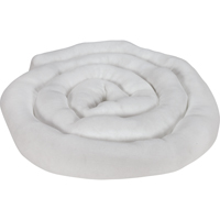 Remblais tubulaire absorbant, Huile seulement, Absorption 45 gal., 3" la x 10' lo, Pqt de 10 Cam Industrial