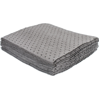 Premium Bonded Sorbent Pads, Universal, 15" x 17", 8 gal. Absorbancy Cam Industrial
