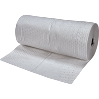 Premium Fine Fiber Sorbent Rolls, Mediumweight, 150' L x 30" W, 40 gal. Absorbancy Cam Industrial