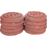 Sorbents Socks, Hazmat, 45 gal. Absorbancy, 3" W x 10' L, Pack of 10 Cam Industrial