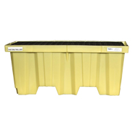 Nestable 2-Drum Poly-Spillpallet Without Drain, 66 US gal. Spill Capacity, 51" x 26" x 21" Cam Industrial