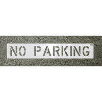 Parking Lot Stencils, Pictogram, 4" x 3" Cam Industrial