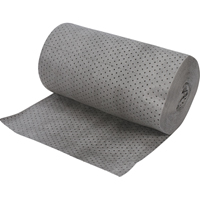 Rouleaux absorbants en fibres fines de calibre industriel, Poids moyen, 150' lo x 30" la, Absorption 50 gal. Cam Industrial