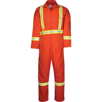 Westex UltraSoft&reg; Unlined Coveralls, Large, Orange Cam Industrial