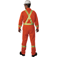 Westex UltraSoft&reg; Unlined Coveralls, Large, Orange Cam Industrial