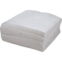 Premium Bonded Sorbent Pads, Oil Only, 15" x 18", 30 gal. Absorbancy Cam Industrial