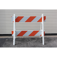 Barricades, A-Frame, 28.6" L x 40" H, Orange/White Cam Industrial