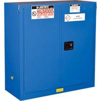 ChemCor&reg; Lined Hazardous Material Safety Cabinets, 30 gal., 43" x 44" x 18" Cam Industrial