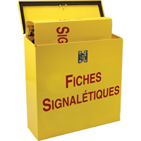 Boîte pour documents de s&eacute;curit&eacute; pour le chantier, Français, Compris reliures Cam Industrial
