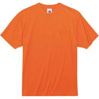 GloWear 8089 Non-Certified T-Shirt, Polyester, Small, High Visibility Orange Cam Industrial