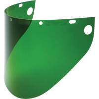Fibre-Metal&reg; Extended View Faceshield Visor, Propionate, Green Tint Cam Industrial