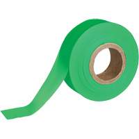 Flagging Tape, 1.188" W x 150' L, Fluorescent Green Cam Industrial