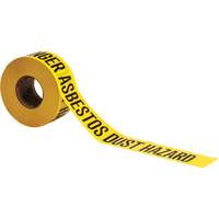 Ruban pour barricade, Anglais, 3" la x 1000' lo, 3 mils, Noir sur jaune Cam Industrial