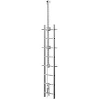 Syst&egrave;me de s&eacute;curit&eacute; continue Vi-Go pour monter aux &eacute;chelles avec traverse automatique, Acier inoxydable Cam Industrial