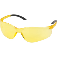 Z2400 Series Safety Glasses, Amber Lens, Anti-Scratch, ANSI Z87+/Meets/Exceeds CSA Z94.3 Cam Industrial