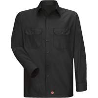 Long Sleeve Ripstop Shirt, Men's, 3X-Large, Black Cam Industrial