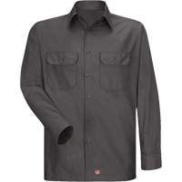 Long Sleeve Ripstop Shirt, Men's, 3X-Large, Charcoal Cam Industrial