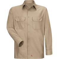 Long Sleeve Ripstop Shirt, Men's, 3X-Large, Khaki Cam Industrial