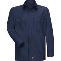 Long Sleeve Ripstop Shirt, Men's, 3X-Large, Navy Blue Cam Industrial