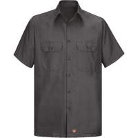 Short Sleeve Ripstop Shirt, Men's, 3X-Large, Charcoal Cam Industrial