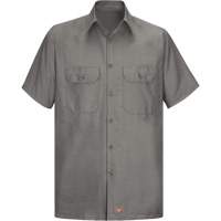 Short Sleeve Ripstop Shirt, Men's, 3X-Large, Grey Cam Industrial