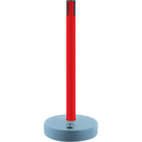 Outdoor TensaBarrier&reg; - Receiver Posts, 37" High, Red Cam Industrial