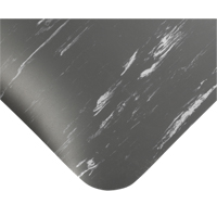 Tapis antimicrobiens Tile-Top Select no 494, Lisse, 2' x 10' x 1/2", Charbon, PVC Cam Industrial