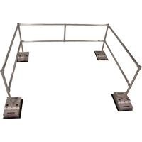 RoofGuard Classic System - Packaged Kits, Aluminum, 72" W x 108" L x 42" H Cam Industrial