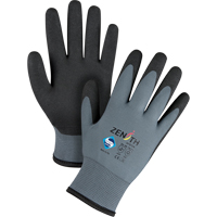 Gants enduits de premi&egrave;re qualit&eacute; ZX-30°, 10/T-Grand, R&ecirc;vetement PVC, Calibre 15, Enveloppe en Nylon Cam Industrial
