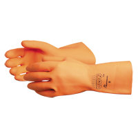 408 Heavyweight Gloves, Size Small/7, 13" L, Latex, Flock-Lined Inner Lining, 30-mil Cam Industrial