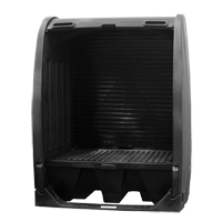 Spill Containment Sheds Without Drain, 61" L x 37.25" W x 72.75" H, 1000 lbs. Load Capacity Cam Industrial