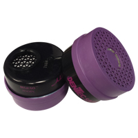 Cartouche pour respirateur, Combinaison cartouche et filtre contre les particules pour gaz/vapeurs, Vapeur organique/Filtre P100 Cam Industrial