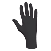 6112PF Biodegradable Gloves, X-Small, Nitrile, 4-mil, Powder-Free, Black Cam Industrial