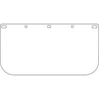 Visi&egrave;re pour &eacute;cran facial Dynamic, PETG, Teinte Transparent Cam Industrial