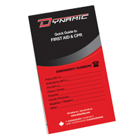 Dynamic™ First Aid Pocket Guide SGB069 | Cam Industrial